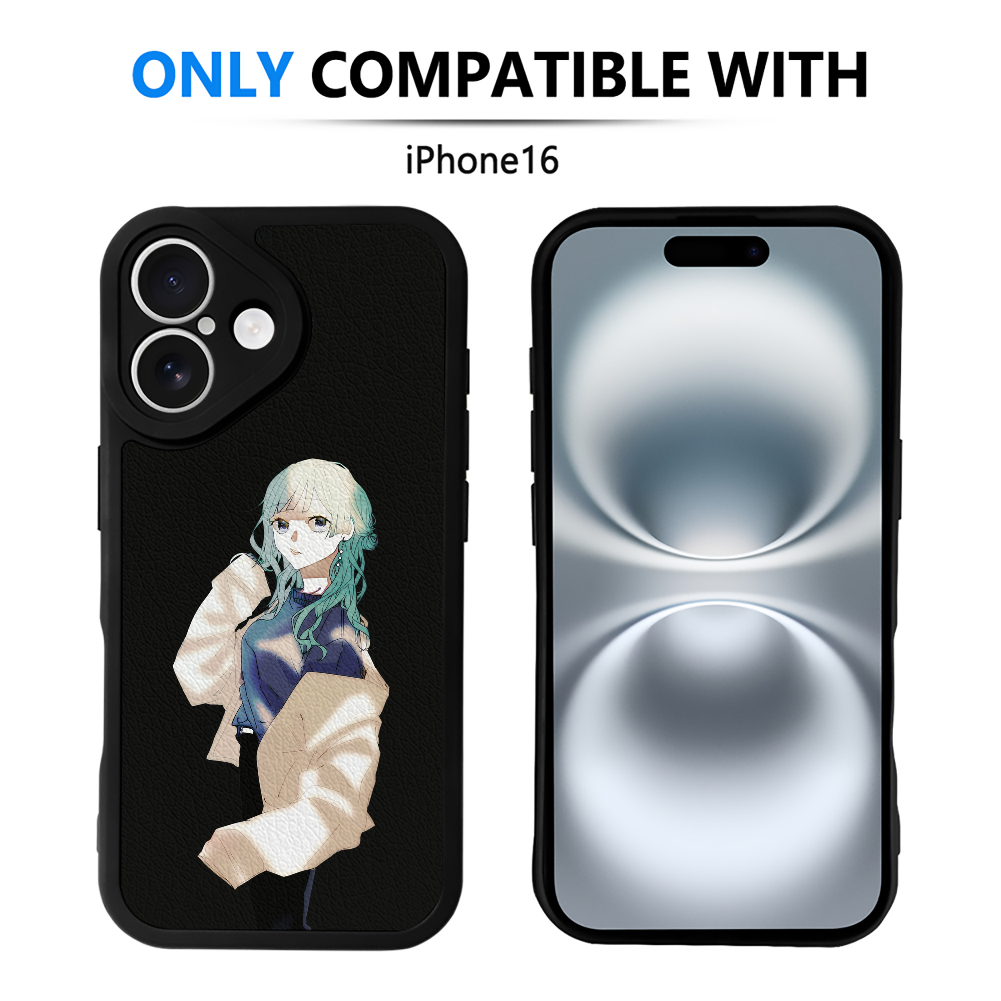 （画像用） 呪術廻戦 Jujutsu Kaisen 【iPhone 16シリーズ対応】シリコンスマホケース（レザー調） 材質：シリコン